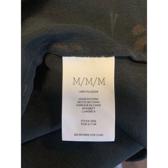 CAbi #5206 La Di Da Floral Sheer Ruffle Tiered Sleeve Blouse Size M - Picture 9 of 9